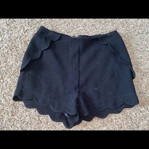 Black boutique dress shorts